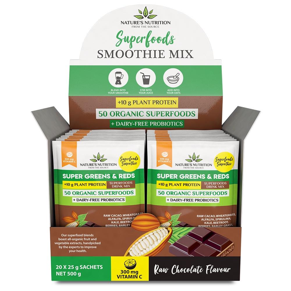 natures-nutrition_super-greens-and-reds_with_added-protein-sachets_raw-chocolate_20x25g